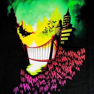 NEW TeeFury City of Smiles T-Shirt M Batman Joker